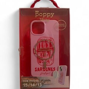 XO Poppy Vacay 
Pink & Red Sardine Portugal iPhone 13/14/15 Case